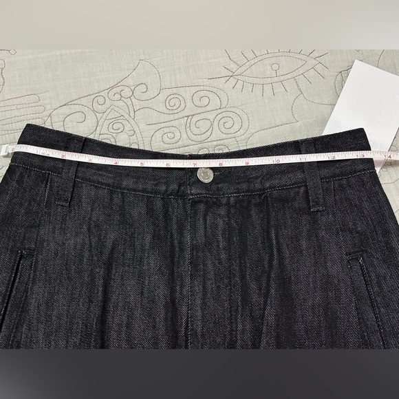 NWT Etica Lewis High Waist Pleated Ankle Cargo Jeans Onyx Black Denim - Picture 10 of 16